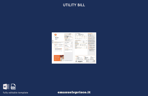 modello di pagine di parole della bolletta del gas Australia Alinta Energy stile